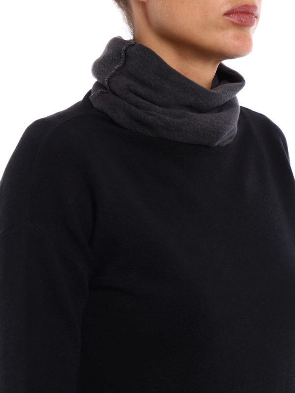 fleece polo neck