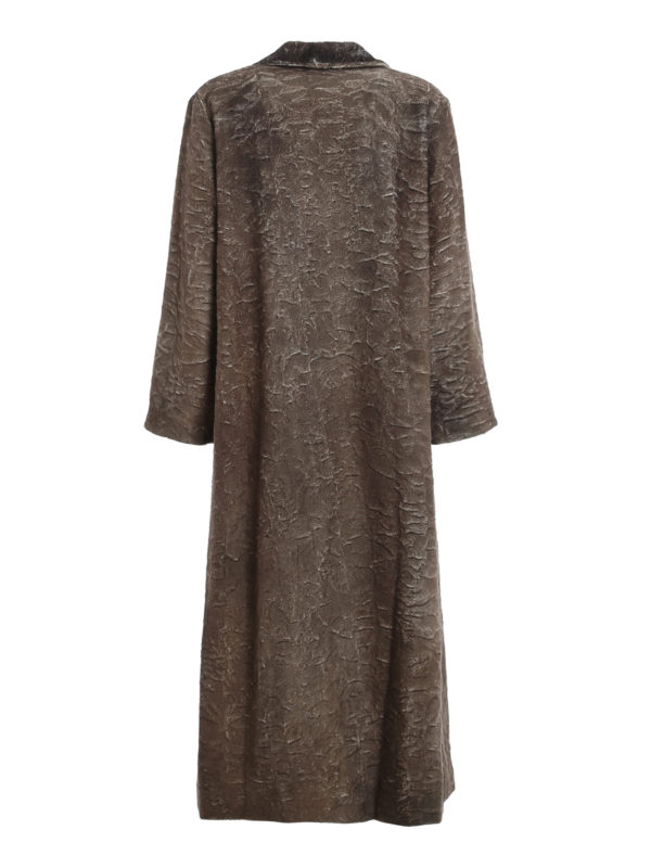 Avant Toi - Wrinkled effect alpaca blend coat - long coats ...
