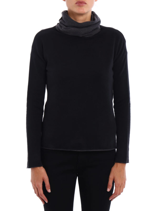 fleece polo neck