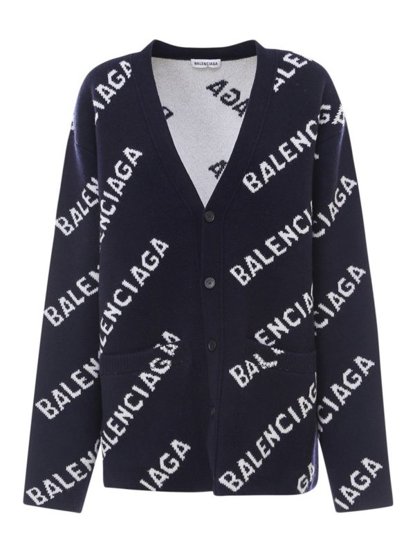 balenciaga black cardigan