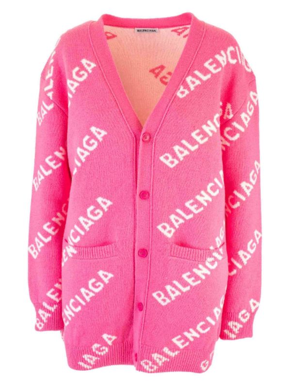 balenciaga cardigan pink