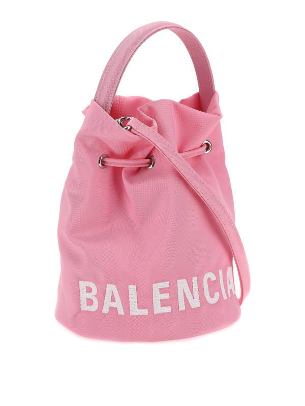 balenciaga bucket bag pink