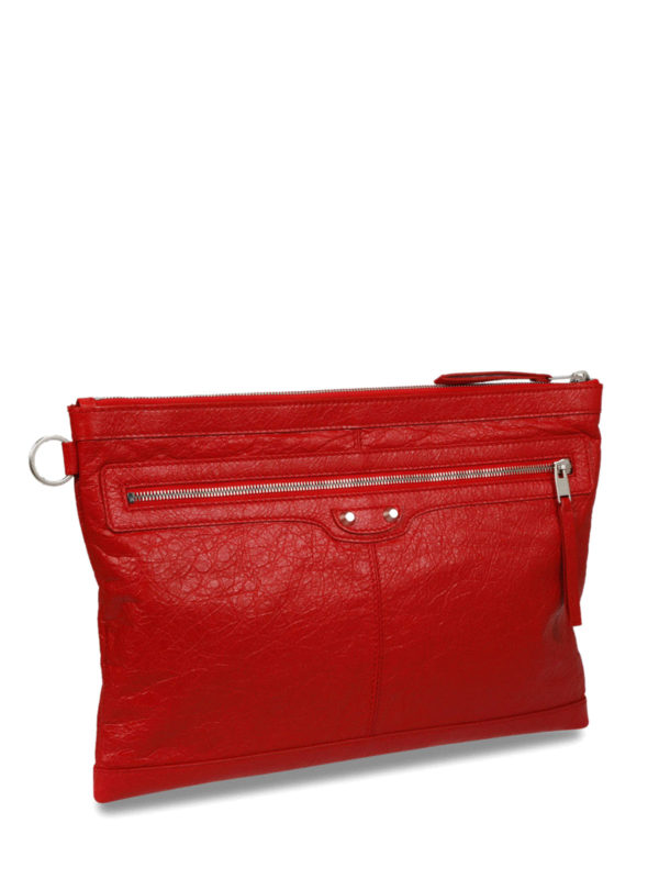 balenciaga clip clutch