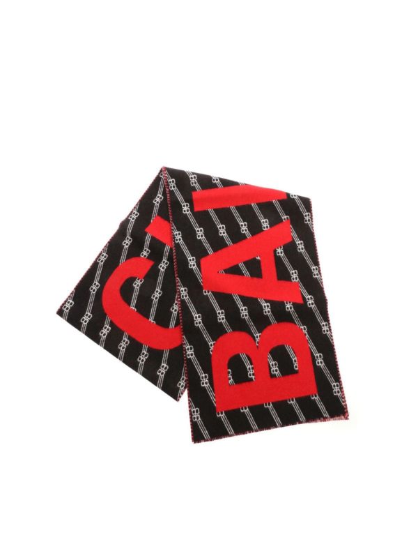 Licence Macro scarf in black and red