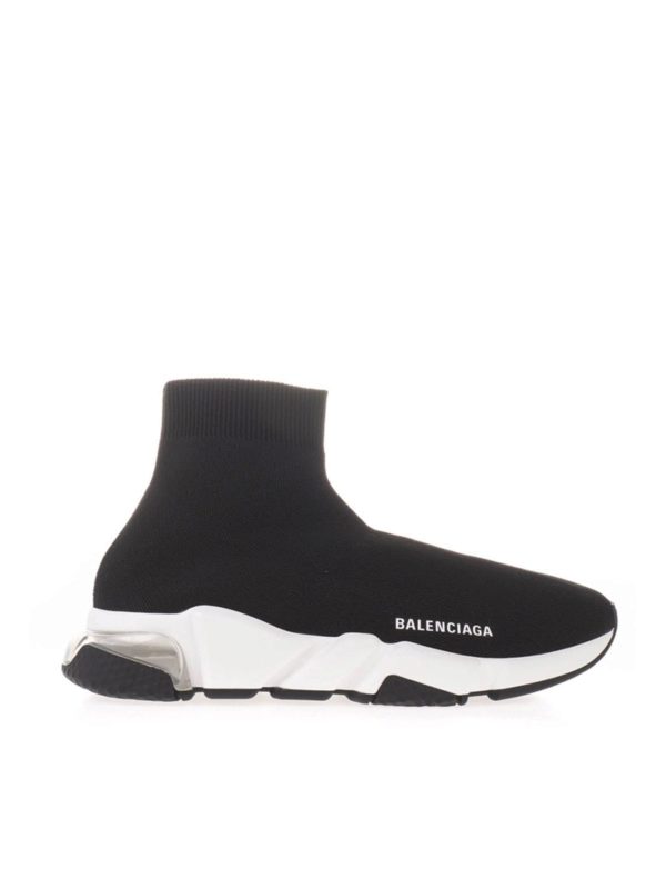 balenciaga speed clear sole black