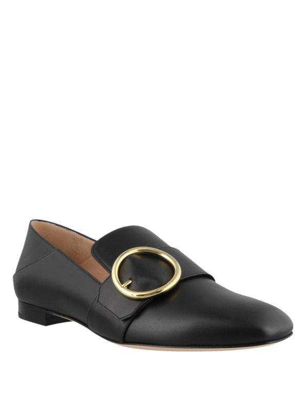bally loafers black
