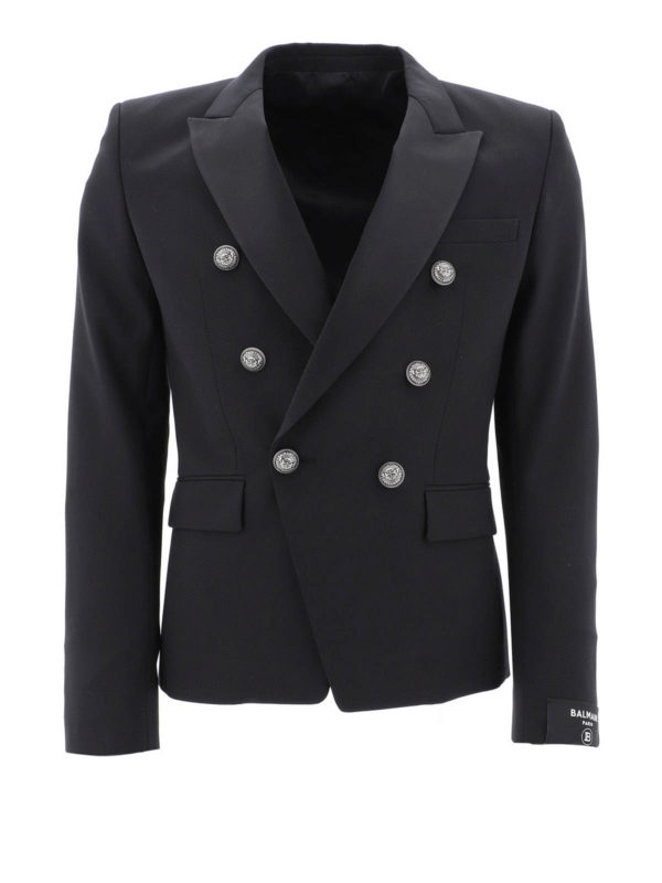 blazer with silver buttons