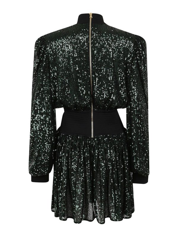 balmain sequin mini dress