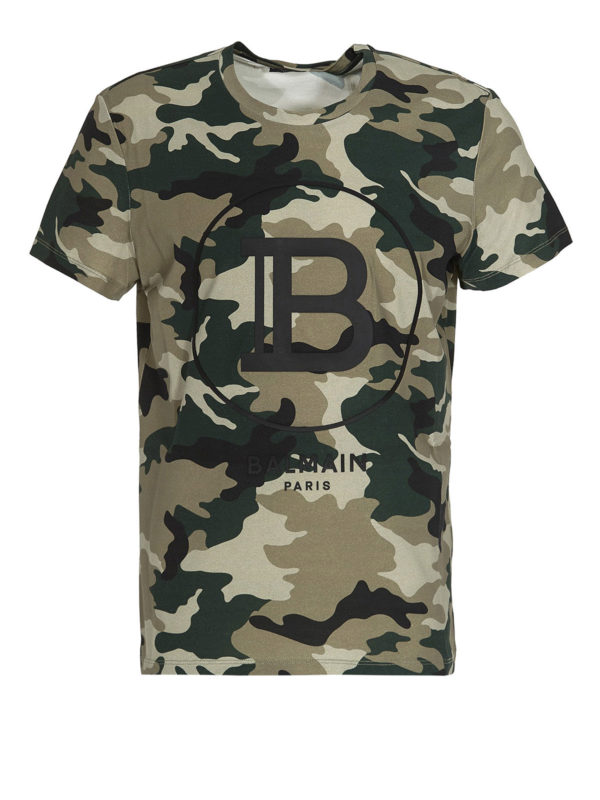 balmain camo shirt