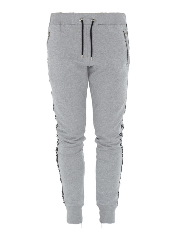 grey balmain tracksuit