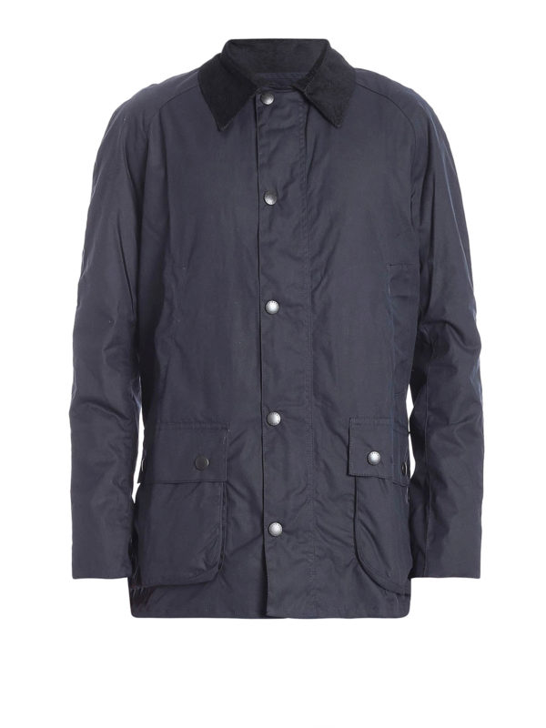 Casual jackets Barbour - Ashby waxed blue cotton jacket - BACPS0819NY92