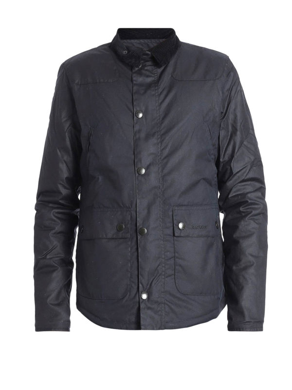 Padded jackets Barbour - Waxed cotton padded blue jacket - BACPS1559NY92