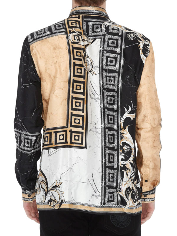 versace collection silk shirt