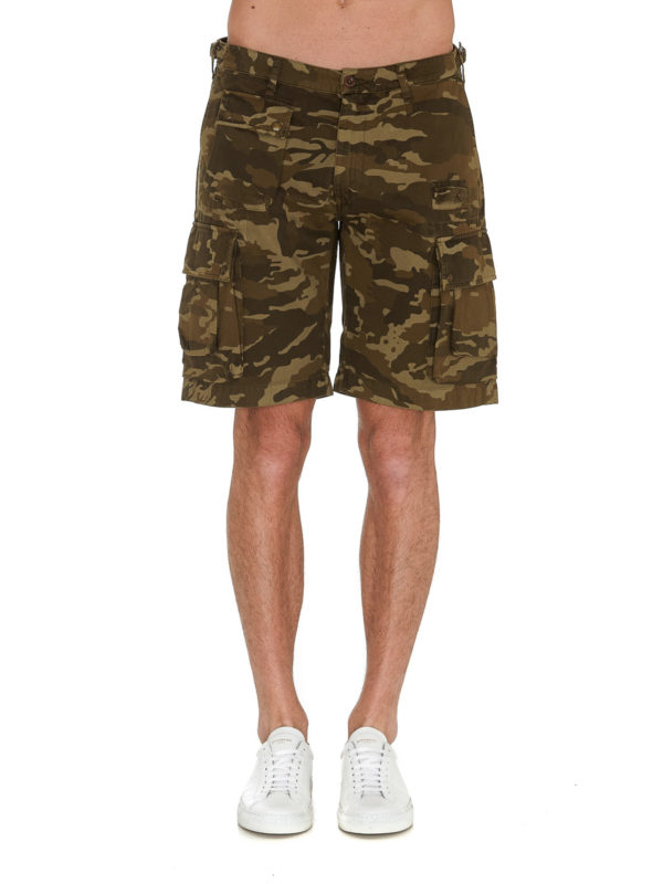 شلوارک Belstaff - Camou cargo shorts 