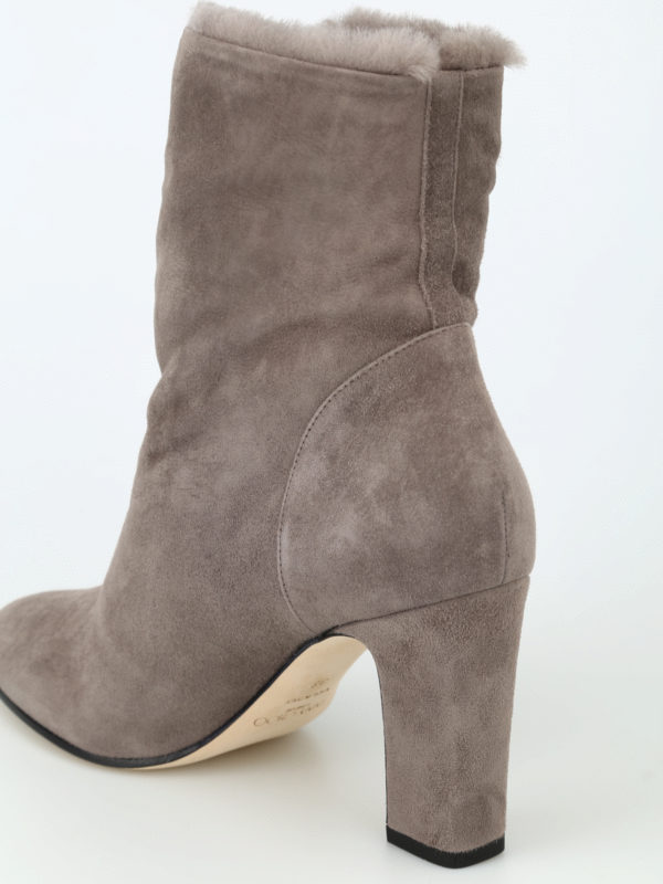 jimmy choo grey suede boots