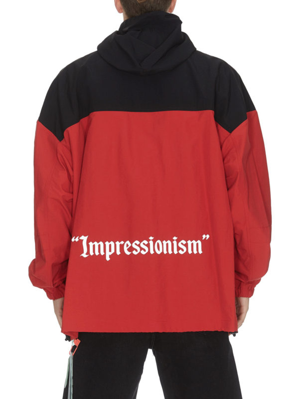 off white red windbreaker