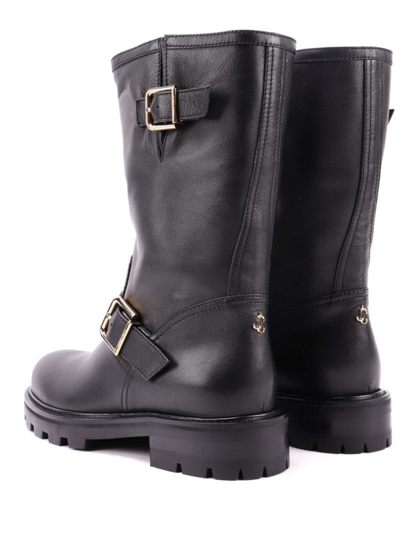 jimmy choo lined biker boots