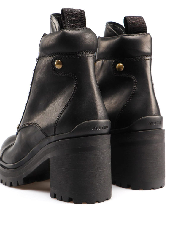 miu miu black combat boots