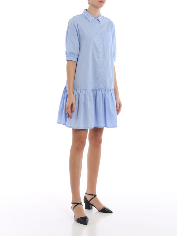 cotton peplum dress