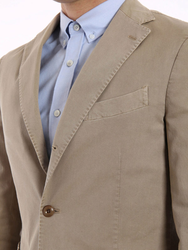unstructured cotton blazer
