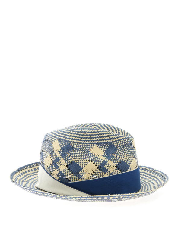 Borsalino - Textile paper fedora hat 
