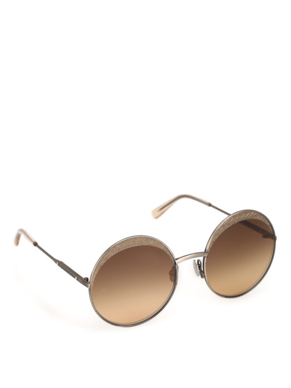 bottega veneta sunglasses round