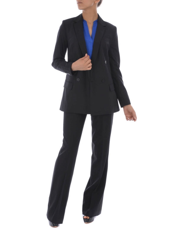 Blazers Michael Kors - Boyfriend double-breast wool blazer - MU61EGCWH1001