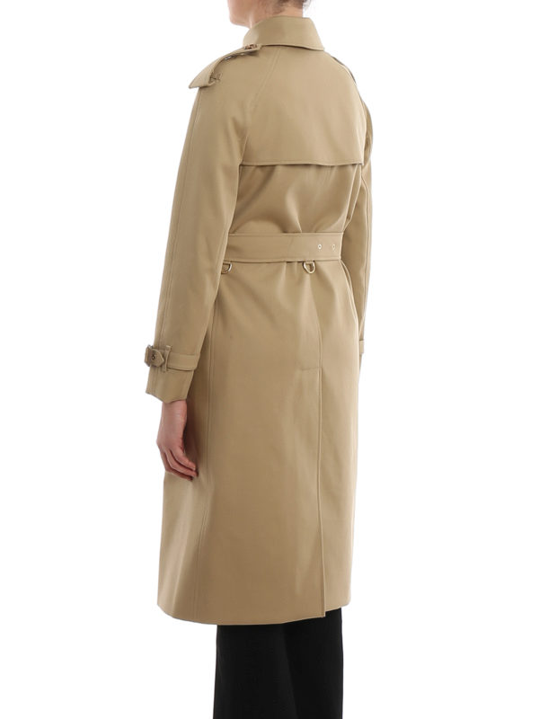 trench coat with checked lining