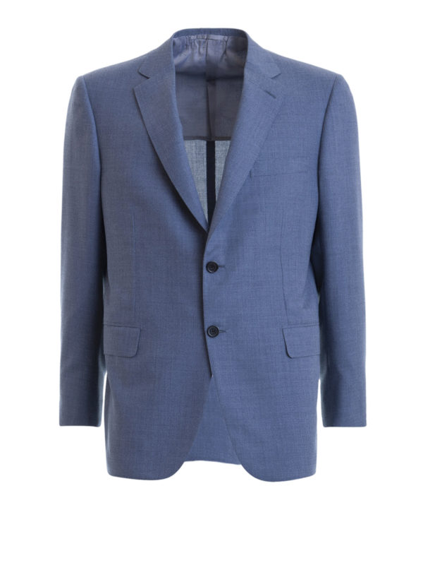 Blazers Brioni - Brunico light blue blazer jacket - RG0016PZA34