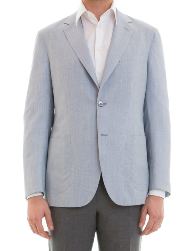 Blazers Brioni - Wool and silk unstructured blazer - RGL50LP6A4Q0000