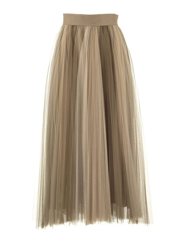 brunello cucinelli tulle skirt