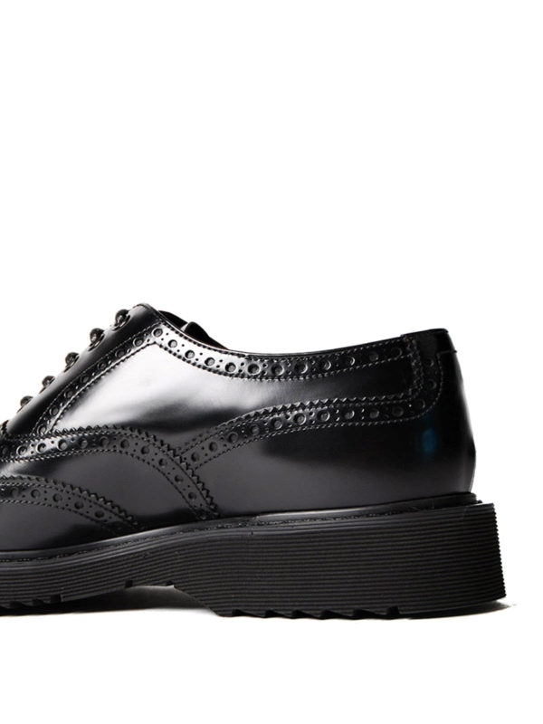 prada leather brogues