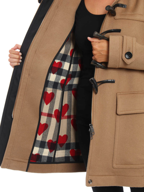 burberry baysbrooke wool duffle coat