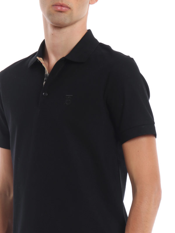 burberry black polo shirt