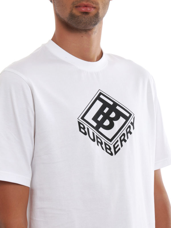 T-shirts Burberry - Ellison white T-shirt - 8021832 | Shop online at iKRIX