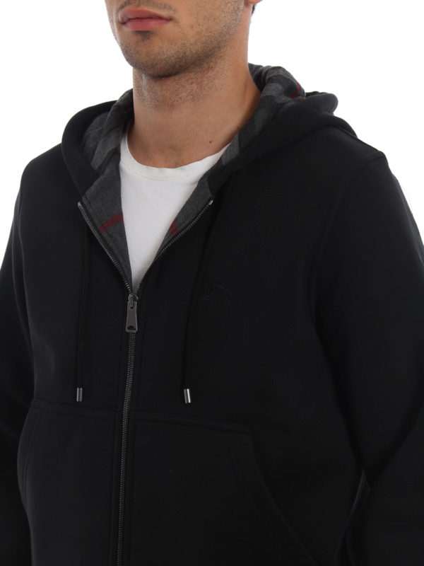 burberry black fordson hoodie