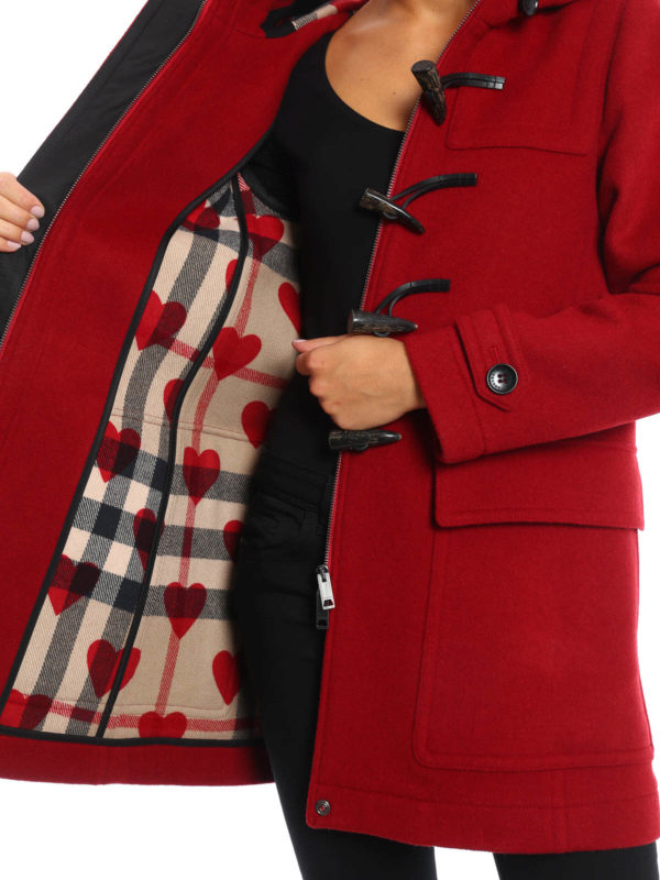 burberry wool duffle coat