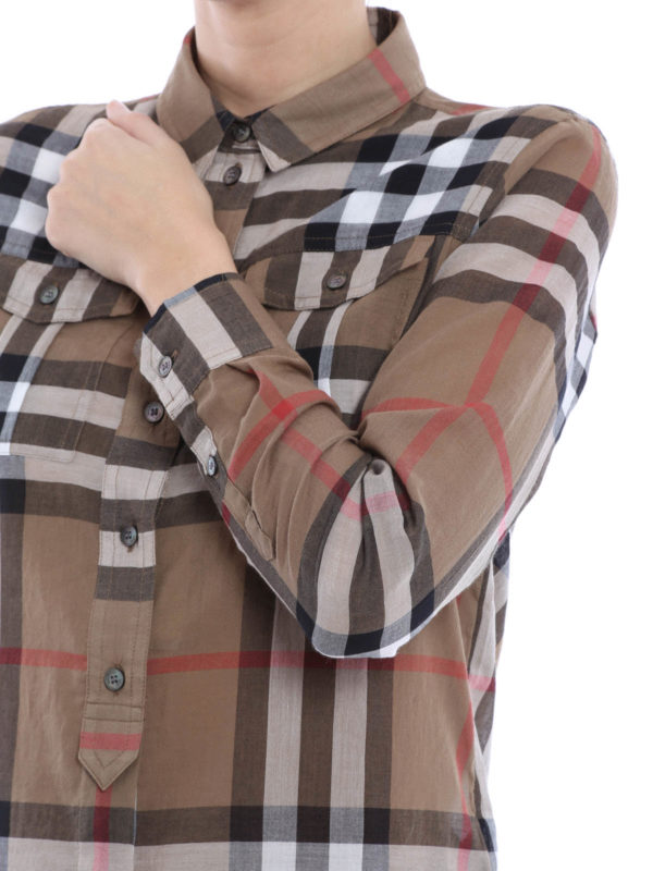 پیراهن Burberry - Check cotton shirt 