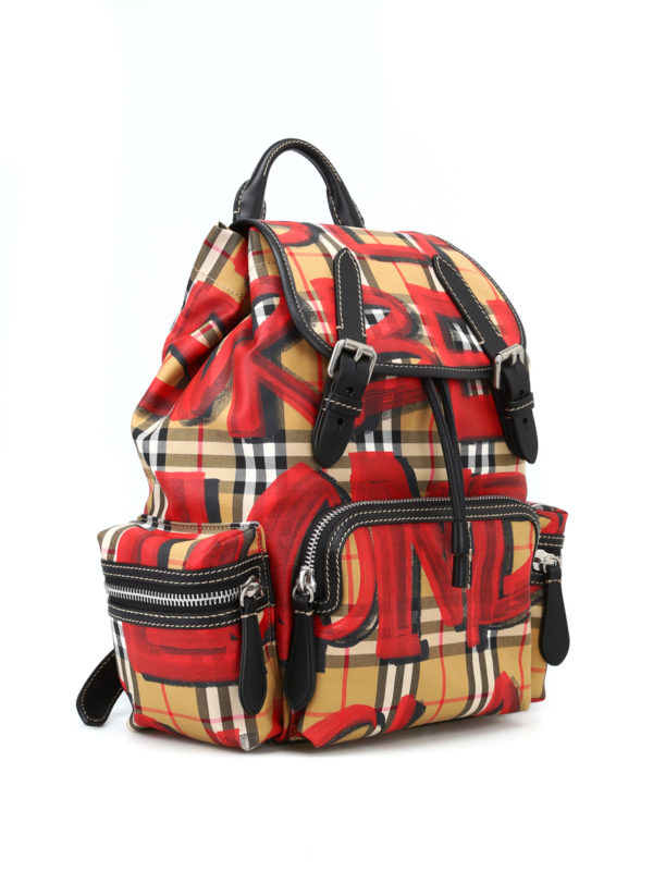 burberry backpack red