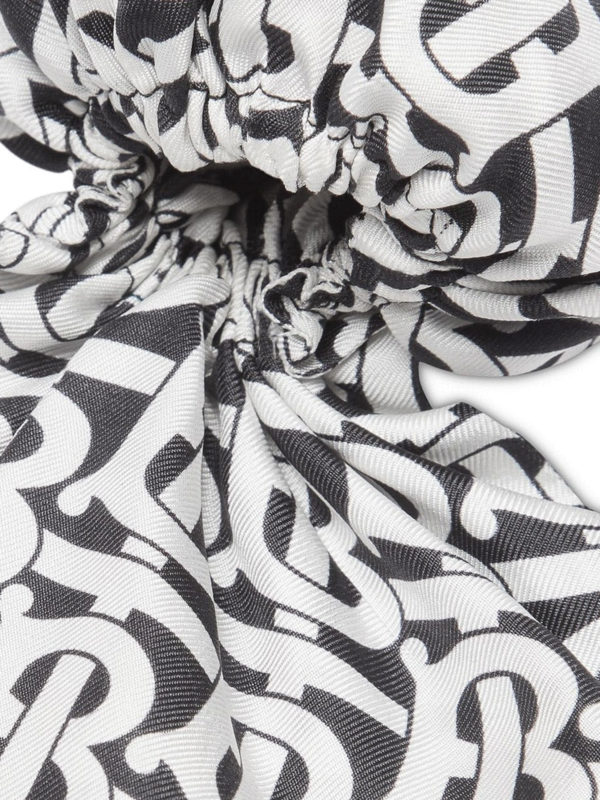 Hair accessories Burberry - Monochrome print silk hair scarf - 8011115