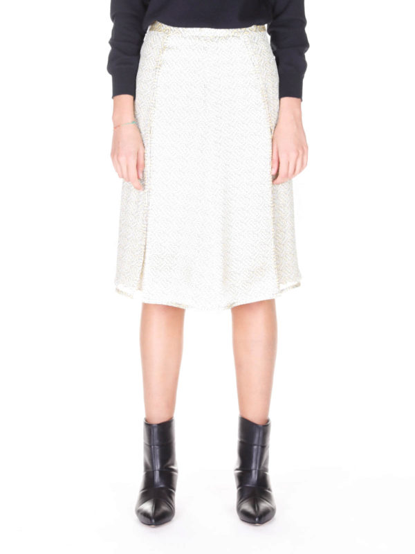 burberry falda gris