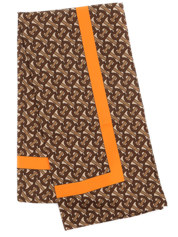 Burberry - TB monogram printed scarf - scarves - 8025560