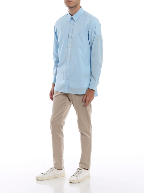 burberry light blue shirt