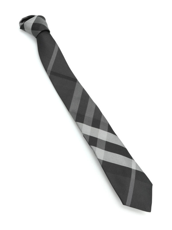 Ties & bow ties Burberry - Silk tie - 39180771DARKCHARCOAL 