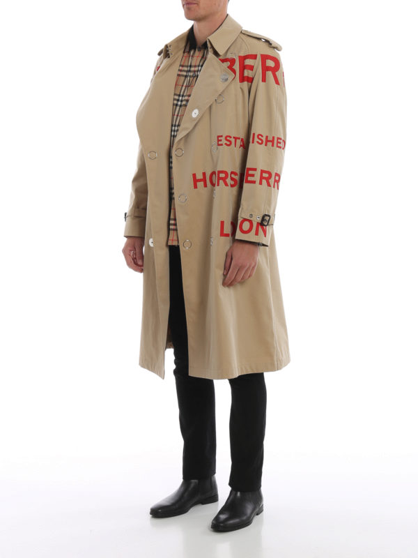 Trench coats Burberry - Horseferry print gabardine trench coat - 4558209