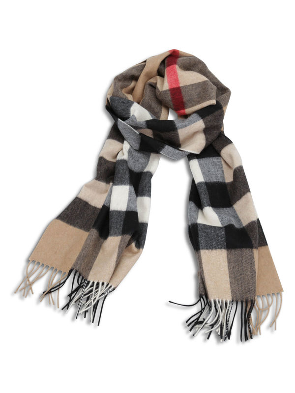 Scarves Burberry - Half Mega Check cashmere scarf - 3766775 