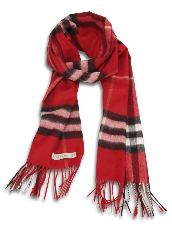 burberry heritage check cashmere scarf