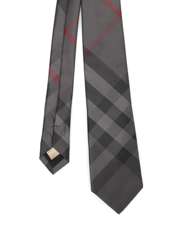 burberry manston check silk tie