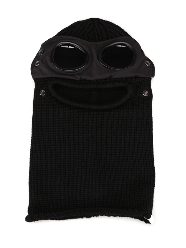 Beanies C.P. Company - Knitted wool ski mask with goggles ...