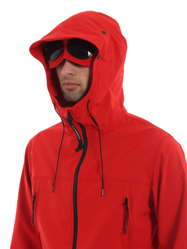 red cp company hoodie
